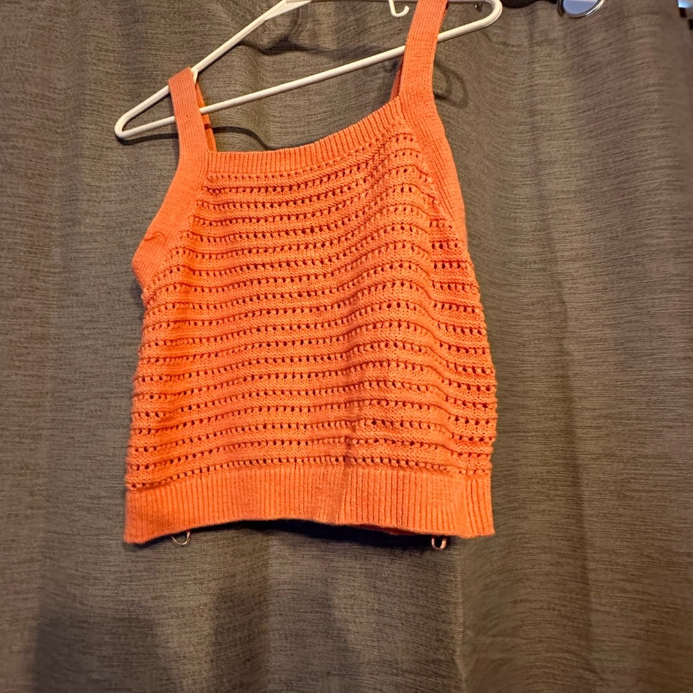 Crochet tank top crop top